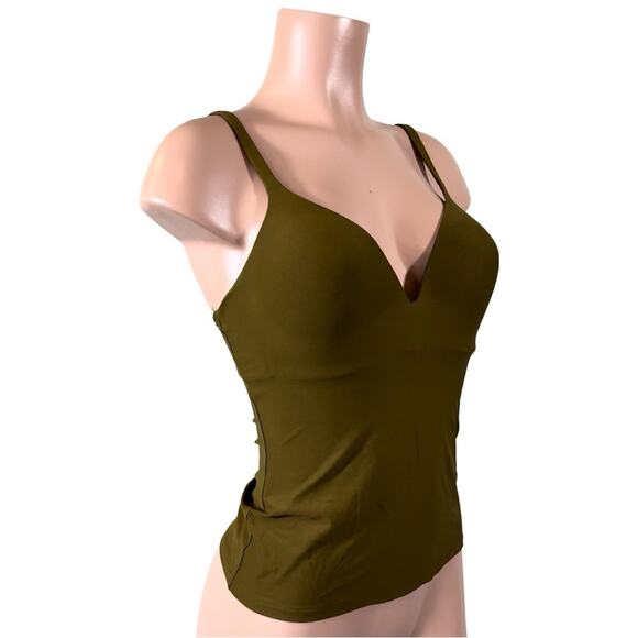 VICTORIAS SECRET BODY BY VICTORIA ARMY GREEN CAMI BRA 34D - Picture 9 of 12